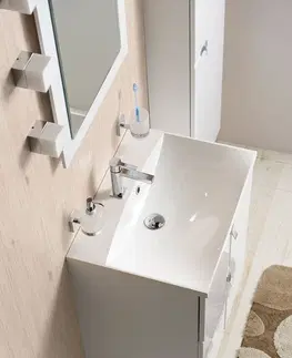 Kúpeľňa SAPHO - MARIA umývadlo 60x46cm, liaty mramor, biela MA060