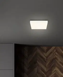Stropné svietidlá Briloner Stropné LED svietidlo Flame, 21,2 x 21,2 cm, biela