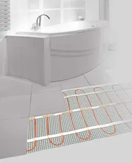 Kúpeľňa SAPHO - WARM TILES elektrická podlahová vykurovacia rohož 2,1m2, 340W WTM21