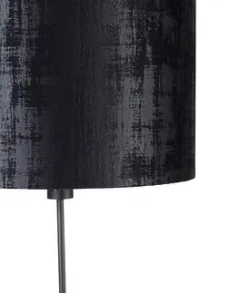 Stojace lampy Stojacia lampa čierna tienidlo čierna 40 cm nastaviteľná - Parte