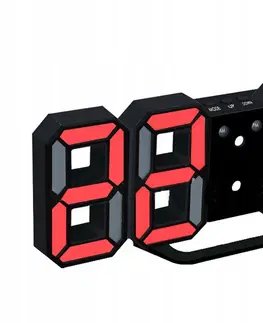 DIGITÁLNE HODINY Červené LED hodiny s budíkom VG 458P, 23 cm