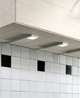 Osvetlenie kuchynskej linky Lindby Lindby Amaryll podhľadové LED sada 3 ks strieborná