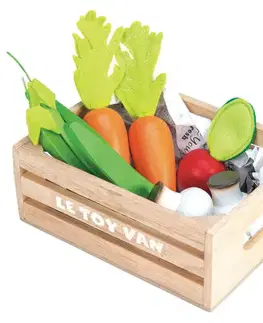 Kuchynky, jedlo a doplnky LE TOY VAN Drevená Zelenina v bedničke