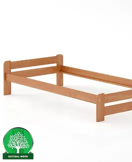 Drevené postele Posteľ borovica LK099–100x200 jelša