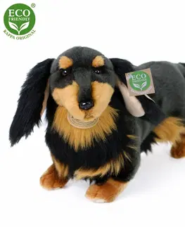 Plyšové hračky RAPPA - Plyšový pes jazvečík stojaci 36 cm ECO-FRIENDLY