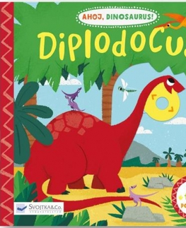Leporelá, krabičky, puzzle knihy Diplodocus - Ahoj dinosaurus - Peskimo
