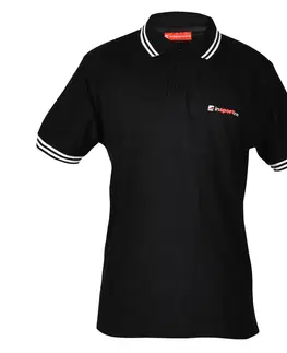Pánske tričká Športové tričko inSPORTline Polo čierna - XL