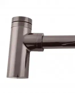 Kúpeľňa SLEZAK-RAV - Sifón umývadlový - metal grey - lesklá, Farba: METAL GREY - lesklá MD0232MGL