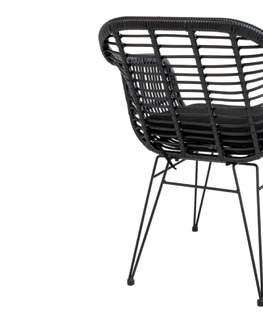 Stoličky Trieste jedálenská stolička čierna