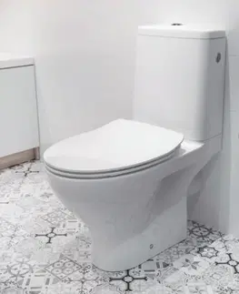 Kúpeľňa CERSANIT - WC KOMBI MODUO 43 cm 670 010 3/5 CLEAN ON, SEDADLO SLIM DUROPLAST-SOFT CLOSE K116-029
