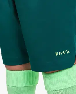 futbal Dievčenské futbalové šortky Viralto zelené