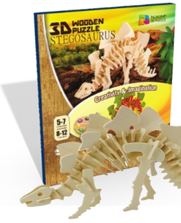 3D puzzle 3D Creative Drevené 3D Puzzle Stegosaurus