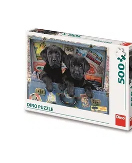 500 dielikov Dino Toys Puzzle Šteniatka v kufri 500 Dino
