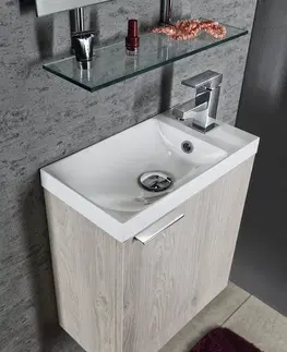 Kúpeľňa SAPHO - LATUS X umývadlová skrinka 39,4x50x22cm, dub Mocca LT110-1212