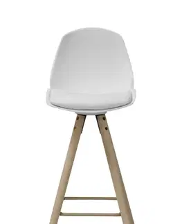 Barové stoličky Dkton Dizajnová barová stolička Nerea, biela