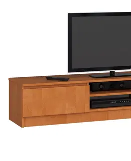 TV stolíky Dizajnový TV stolík ROMANA160, jelša