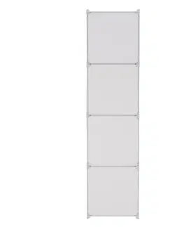Regály a poličky KONDELA Kirby detská modulárna skriňa biela / hnedý vzor