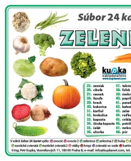 Učebnice pre ZŠ - ostatné Súbor 24 kariet - zelenina - Petr Kupka