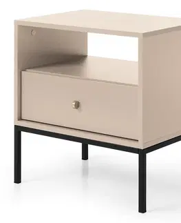 Podkrovný nábytok Nočný stolík Mono ms54 béžová
