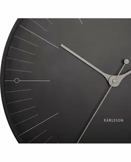Hodiny Karlsson 5769BK dizajnové nástenné hodiny, pr. 40 cm