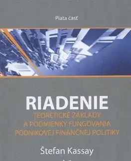 Ekonómia, manažment, marketing Riadenie5 - Štefan Kassay