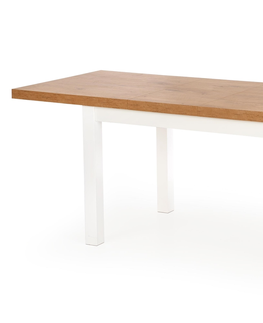 Jedálenské stoly HALMAR Tiago rozkladací jedálenský stôl dub lancelot / biela