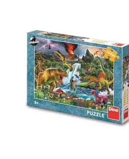 XL dieliky Dino Toys Puzzle Boj dinosaurov 100 XL Dino