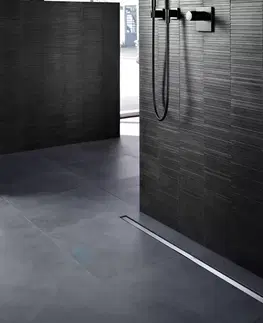 Sprchovacie kúty GEBERIT - CleanLine Sprchový kanálik z nehrdzavejúcej ocele, 300-900 mm, leštený kov 154.450.KS.1
