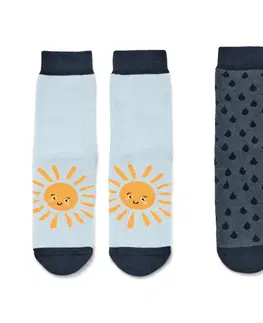 Socks Detské protišmykové ponožky, 2 páry, modré