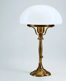 Stolové lampy Berliner Messinglampen Stolná lampa Katharina s klasickým vzhľadom