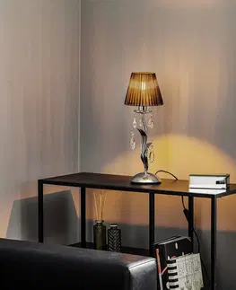 Lampy na nočný stolík ONLI Stolná lampa Jacqueline, jedno-plameňová, čierna