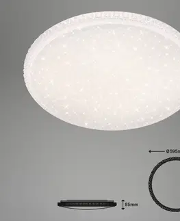 Stropné svietidlá Briloner LED stropná lampa 3386-016 s diaľkovým ovládaním