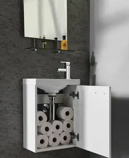 Kúpeľňa SAPHO - LATUS X umývadlová skrinka 39,4x50x22cm, biela LT110-3030