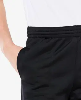 nohavice Chlapčenské nohavice na cvičenie čierne