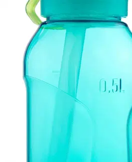kemping Turistická fľaša 900 Ecozen® s rýchlouzáverom a náustkom 0,5 l tyrkysová