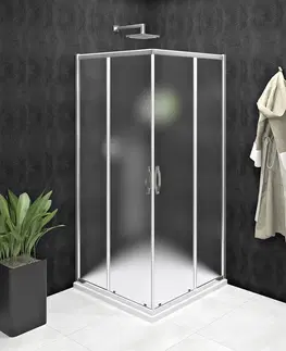 Sprchovacie kúty GELCO - SIGMA SIMPLY sprchové dvere posuvné pre rohový vstup 1000 mm, sklo BRICK GS2410