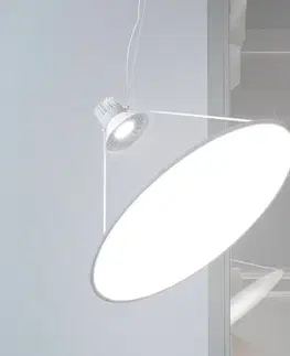 Závesné svietidlá Luceplan Luceplan Amisol závesné LED Ø75cm opálová biela