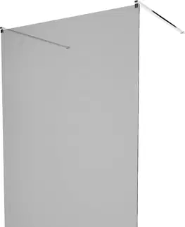 Sprchové dvere MEXEN/S - KIOTO samostatne stojaca sprchová zástena 100 x 200 cm, grafit, chróm 800-100-002-01-40