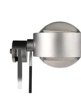 Nástenné svietidlá Top Light Upínacia LED lampa na zrkadlo Puk Fix+ matný nikel