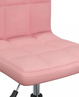 Jedálenské stoličky a kreslá Otočná jedálenská stolička 2 ks zamat / kov Dekorhome Svetlozelená