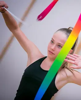 fitnes Stuha na modernú gymnastiku 6 metrov viacfarebná