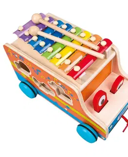 Hračky Bino auto vkladačka so xylofónom