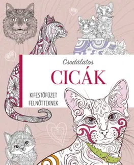 Maľovanky pre dospelých Kifestőfüzet felnőtteknek - Csodálatos cicák