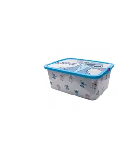 Boxy na hračky STOR - Plastový úložný box Lilo & Stitch, 13L, 02435