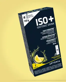 cyklistick Izotonický nápoj v prášku ISO+ citrónový vo vrecúškach 4×38 g