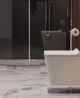 Kúpeľňa OMNIRES - BOSTON WC set WC 4v1, biela lesk, chróm lesk BOSTONSETBPCR