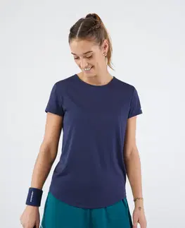 dresy Dámske tenisové tričko Dry Essentiel 100 modré