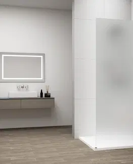 Sprchové dvere POLYSAN - ESCA CHROME jednodielna sprchová zástena na inštaláciu k stene, matné sklo, 700 mm ES1170-01