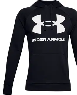 Pánske mikiny Pánska mikina Under Armour Rival Fleece Big Logo HD Graphite Blue - M