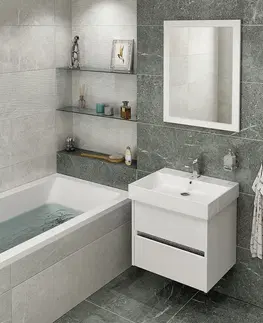 Kúpeľňa SAPHO - NIRONA umývadlová skrinka 57x51,5x43cm, biela NR060-3030